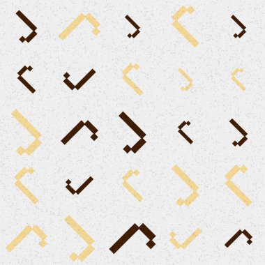 Soyut Geometrik Desen üretken hesaplama sanatı çizimi