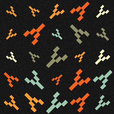 Soyut Geometrik Desen, vektör sanatsal çizim