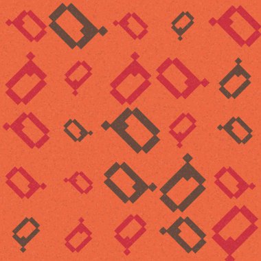 Soyut Geometrik Desen Üretken hesaplama sanatı, vektör illüstrasyonu