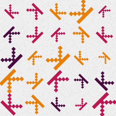 Soyut Geometrik Desen, vektör sanatsal çizim