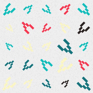 Soyut Geometrik Desen, vektör sanatsal çizim