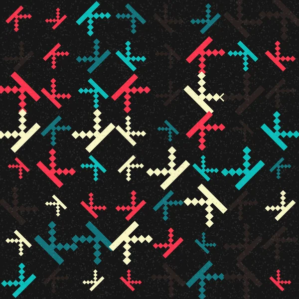 Soyut Geometrik Desen Üretken hesaplama sanatı, vektör illüstrasyonu