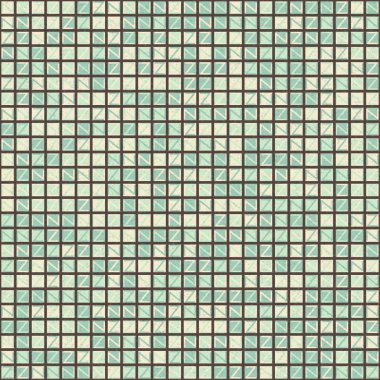 Soyut Geometrik Desen, üretken hesaplama sanatı, vektör illüstrasyonu 