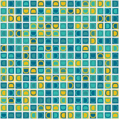 Soyut geometrik desen, renk vektörü çizimi