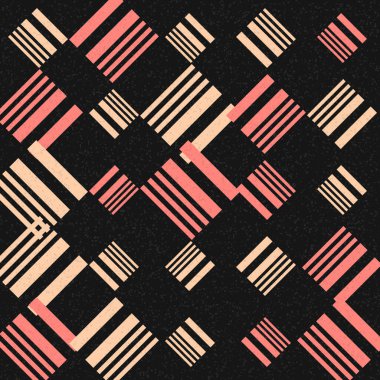 Soyut geometrik desen, renk vektörü çizimi