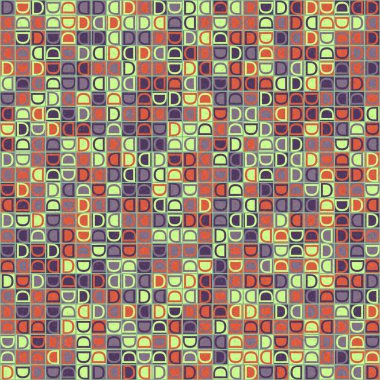 Soyut Geometrik Desen, üretken hesaplama sanatı, vektör illüstrasyonu  