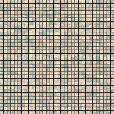 Soyut Geometrik Desen, üretken hesaplama sanatı, vektör illüstrasyonu 