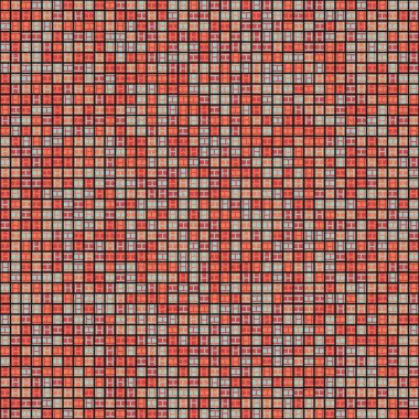 Soyut Geometrik Desen, üretken hesaplama sanatı, vektör illüstrasyonu  