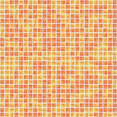 Soyut Geometrik Desen, üretken hesaplama sanatı, vektör illüstrasyonu 