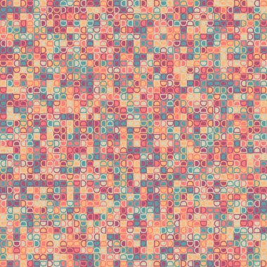 Soyut geometrik desen, renk vektörü çizimi