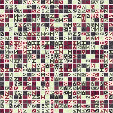 Soyut geometrik desen, renk vektörü çizimi