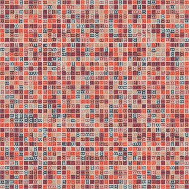 Soyut Geometrik Desen, üretken hesaplama sanatı, vektör illüstrasyonu 