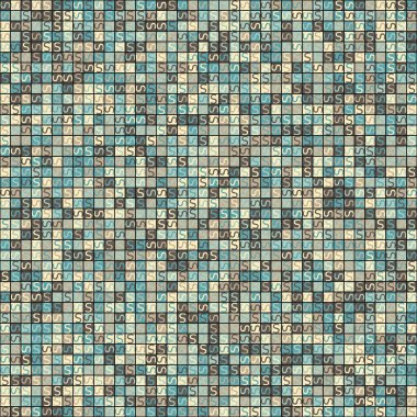 Soyut Geometrik Desen, vektör sanatsal çizim