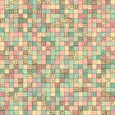 Soyut geometrik desen, renk vektörü çizimi