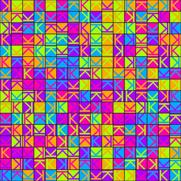Abstrakcyjny Wzór Geometryczny Ilustracja Wektora Koloru — Wektor stockowy