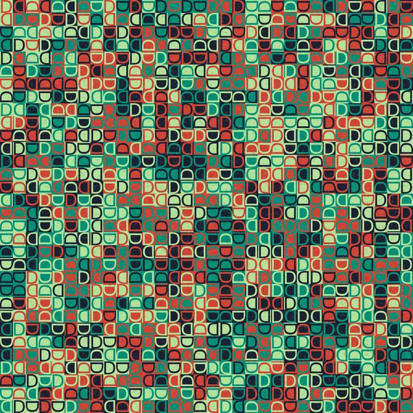 Soyut Geometrik Desen, üretken hesaplama sanatı, vektör illüstrasyonu 