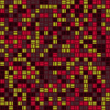 Soyut Geometrik Desen üretken hesaplama sanatı çizimi