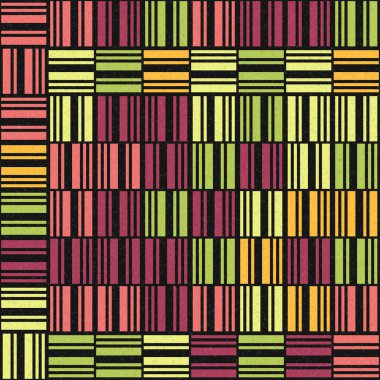 Soyut Geometrik Desen üretken hesaplama sanatı çizimi