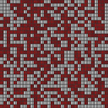 Soyut Geometrik Desen üretken hesaplama sanatı çizimi