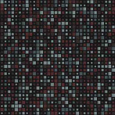 Soyut Geometrik Desen, üretken hesaplama sanatı, vektör illüstrasyonu 