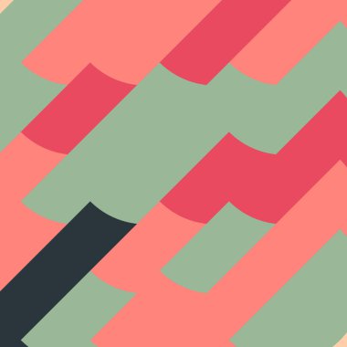 Soyut Geometrik Desen Üretken hesaplama sanatı, vektör illüstrasyonu