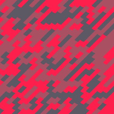 Renkli fayans, kusursuz rastgele dokuma mozaik deseni, bağlantı sanatı arkaplan tasarımı illüstrasyonu, soyut geometrik desenli üretken hesaplama sanatsal illüstrasyonu