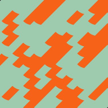 Soyut Geometrik Desen Üretken hesaplama sanatı, vektör illüstrasyonu