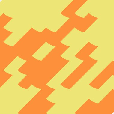 Soyut Geometrik Desen Üretken hesaplama sanatı, vektör illüstrasyonu