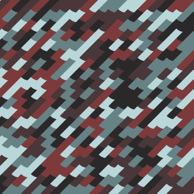 Soyut Geometrik Desen, üretken hesaplama sanatı, vektör illüstrasyonu 