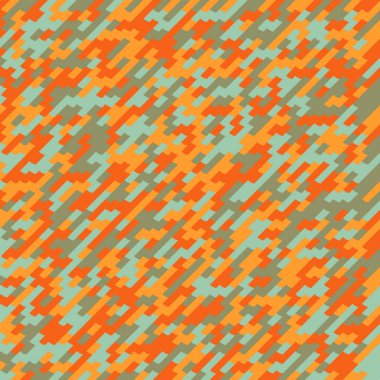 Renkli fayans, kusursuz rastgele dokuma mozaik deseni, bağlantı sanatı arkaplan tasarımı illüstrasyonu, soyut geometrik desenli üretken hesaplama sanatsal illüstrasyonu