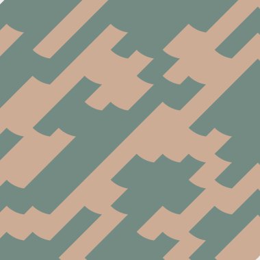 Renkli fayans, kusursuz rastgele dokuma mozaik deseni, bağlantı sanatı arkaplan tasarımı illüstrasyonu, soyut geometrik desenli üretken hesaplama sanatsal illüstrasyonu