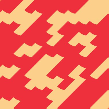 Renkli fayans, kusursuz rastgele dokuma mozaik deseni, bağlantı sanatı arkaplan tasarımı illüstrasyonu, soyut geometrik desenli üretken hesaplama sanatsal illüstrasyonu