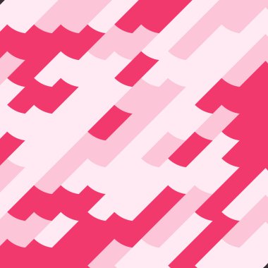 Renkli fayans, kusursuz rastgele dokuma mozaik deseni, bağlantı sanatı arkaplan tasarımı illüstrasyonu, soyut geometrik desenli üretken hesaplama sanatsal illüstrasyonu