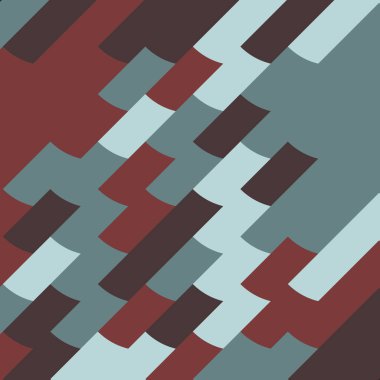 Renkli fayans, kusursuz rastgele dokuma mozaik deseni, bağlantı sanatı arkaplan tasarımı illüstrasyonu, soyut geometrik desenli üretken hesaplama sanatsal illüstrasyonu