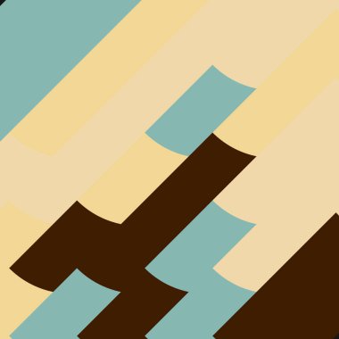 Soyut Geometrik Desen, üretken hesaplama sanatı, vektör illüstrasyonu 