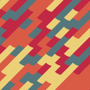 Soyut Geometrik Desen, üretken hesaplama sanatı, vektör illüstrasyonu 