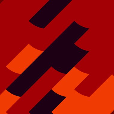 Renkli fayans, kusursuz rastgele dokuma mozaik deseni, bağlantı sanatı arkaplan tasarımı illüstrasyonu, soyut geometrik desenli üretken hesaplama sanatsal illüstrasyonu