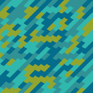 Soyut Geometrik Desen, üretken hesaplama sanatı, vektör illüstrasyonu 