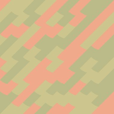 Renkli fayans, kusursuz rastgele dokuma mozaik deseni, bağlantı sanatı arkaplan tasarımı illüstrasyonu, soyut geometrik desenli üretken hesaplama sanatsal illüstrasyonu