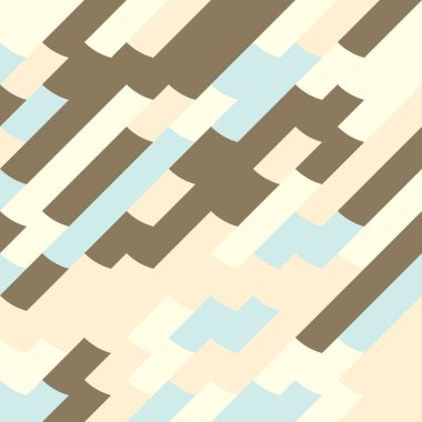 Soyut Geometrik Desen, üretken hesaplama sanatı, vektör illüstrasyonu 