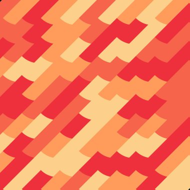 Renkli fayans, kusursuz rastgele dokuma mozaik deseni, bağlantı sanatı arkaplan tasarımı illüstrasyonu, soyut geometrik desenli üretken hesaplama sanatsal illüstrasyonu