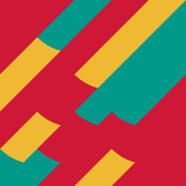 Soyut Geometrik Desen, üretken hesaplama sanatı, vektör illüstrasyonu 