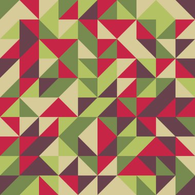 Renkli fayans, kusursuz rastgele dokuma mozaik deseni, bağlantı sanatı arkaplan tasarımı illüstrasyonu, soyut geometrik desenli üretken hesaplama sanatsal illüstrasyonu