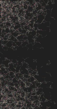 Soyut düşük çokgen ağ renk vektörü çizimi