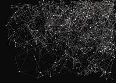 Soyut düşük çokgen ağ renk vektörü çizimi