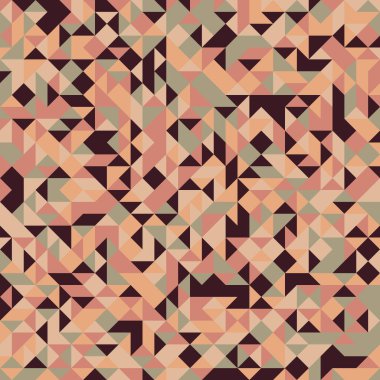 Renkli fayans, kusursuz rastgele dokuma mozaik deseni, bağlantı sanatı arkaplan tasarımı illüstrasyonu, soyut geometrik desenli üretken hesaplama sanatsal illüstrasyonu