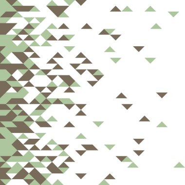 Rastgele renklendirilmiş elmaslarla desen, üretken hesaplama sanatı çizimi