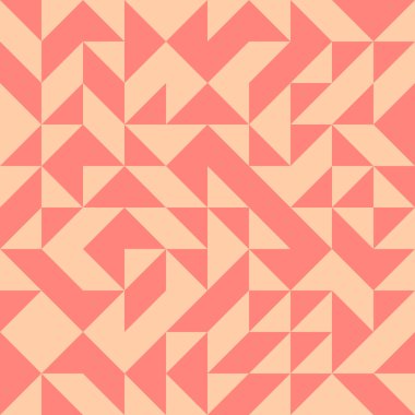 Soyut Geometrik Desen, üretken hesaplama sanatı, vektör illüstrasyonu 