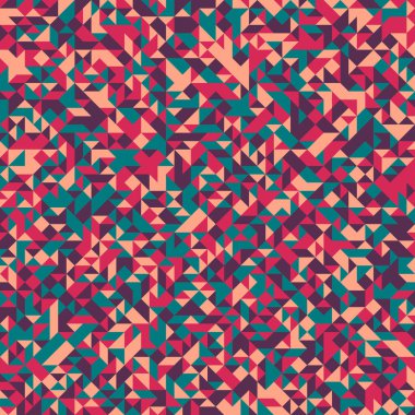 Renkli fayans, kusursuz rastgele dokuma mozaik deseni, bağlantı sanatı arkaplan tasarımı illüstrasyonu, soyut geometrik desenli üretken hesaplama sanatsal illüstrasyonu