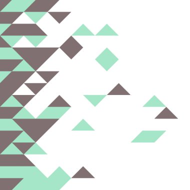 Rastgele renklendirilmiş elmaslarla desen, üretken hesaplama sanatı çizimi